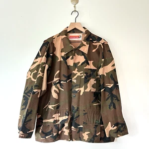 Chaqueta Camuflada Winchester Woodland Años 90 Campo Granero Tareas Abrigo Algodón Lona XL - Imagen 1 de 18