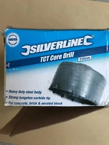 Core Drill Bit 110mm TCT Concrete Brick Soil Pipe Fan Flue HEAVY DUTY - Picture 1 of 4