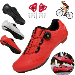 Professional Cycling Shoes Mtb Men Racing Bike Speed Bicycle Sneakers Cleat Road - Picture 1 of 35