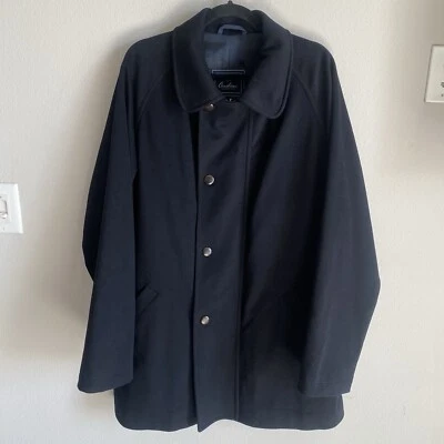 Abrigo negro sistema de lluvia Loro Piana 100 % lana virgen talla 54 Corneliani Sportswear Foto 1 de 4