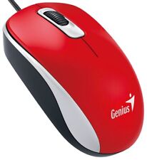 Genius DX-110 PC Mouse, PC/Mac, 2 Ways, Red, 31010116104