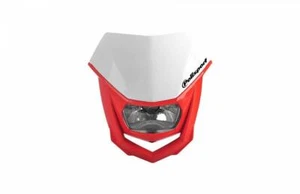 Red MX Supermoto Enduro Headlight fits Hyosung RX125 SM 11 - Picture 1 of 4