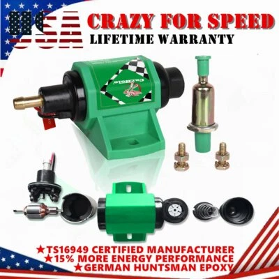 Bomba de combustible eléctrica 12V en línea micro eléctrica diésel gasolina 4-7 PSI baja presión Foto 1 de 4