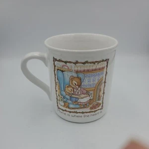 Taza vintage Hallmark 1985 Mates Cup Home Is Where The Heart Is - Imagen 1 de 5