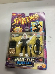 1996 Toy Biz Marvel Comics Spider-Man New Animated Series Black Cat Sealed NIB - Picture 1 of 3
