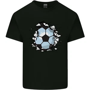 Football Smash Soccer Player Ball Kids T-Shirt Boys Girls - Picture 1 of 72