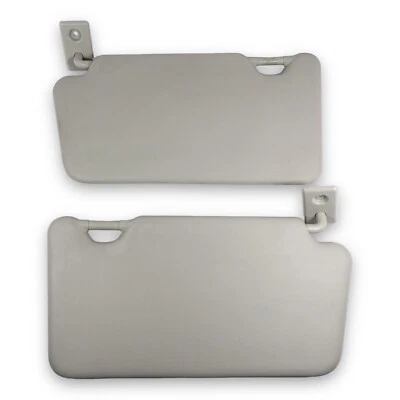 Nissan Versa 2012-2015 conjunto de pares de parasoles laterales para conductor y pasajero vinilo gris Foto 1 de 4