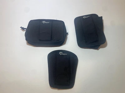 NEW 3-PACK Lowepro Slim BLACK Pro Compact Pouches - Image 1 of 4