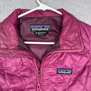 Chaleco Patagonia Nano Puff Mujer Medio Rosa Puffer Cremallera Completa Acolchado Primaloft - Imagen 1 de 17
