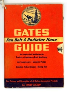1942 Gates Guide Fan Belt & Radiator Hose Tractors Combines Road Machinery - Picture 1 of 10