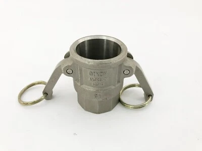 New Dixon Valves 125-D-SS Cam & Groove Type D Coupler 1-1/4" Stainless - Image 1 of 4