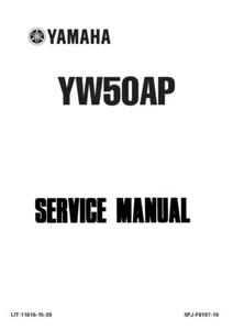 Yamaha ZUMA YW50AP Workshop Service Manual LIT-11616-15-39 2002 2003 2004 2005 - Picture 1 of 4