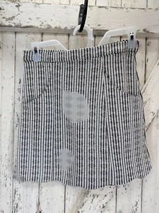 Minkpink Womens Black White Stripe Front Mini Skirt Small - Picture 1 of 6