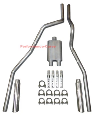 04-08 Ford F150 Camión Mandril Doble Escape Doblado con Silenciador FullBoard Foto 1 de 3