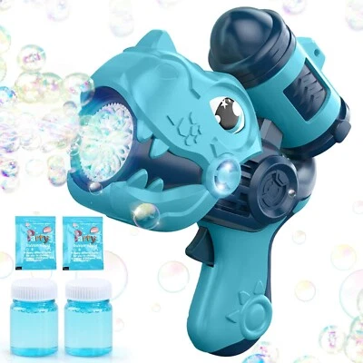 Dinosaur Bubble Gun Toy, Automatic Bubble Machine, Party Bubble Blower for Kids - Image 1 of 4