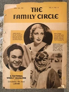 FAMILY CIRCLE, THE LOT (3) 1934 BING CROSBY MUSSOLINI ANN SOTHERN RARE! - Picture 1 of 8