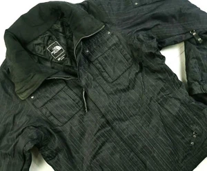HOT TNF Women THE NORTH FACE @ HYVENT PARKA WATERPROOF STRIPE GRAY COAT Jacket M - Picture 1 of 12