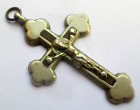 Ancien pendentif crucifix croix Christ en argent poinçonné bijou vintage 2146