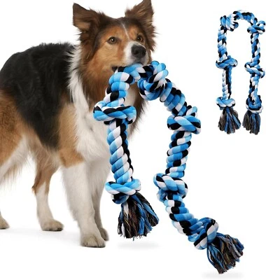 Dog Rope Toys Large XXL Rope Toys for Large Dogs Teeth Cleaning Tug of War   - Image 1 of 4