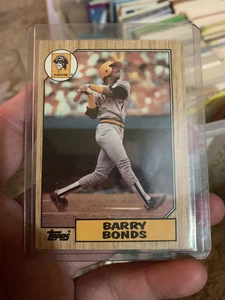 1987 Topps Barry Bonds Pittsburgh Pirates #320 Baseball Card
