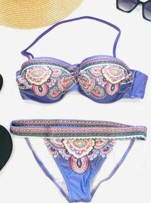 Multi Color Bikini Set Size S/M/L (Top & Bottom) - Image 1 of 4