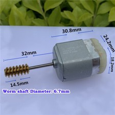 MABUCHI FC-280SB-20150 Car Door Lock Actuator Repair Motor Long Worm Gear Shaft