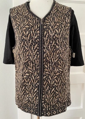 NUEVO CON ETIQUETAS ~ Chaleco Suéter Nomadic Traders “Twig Combo”. Talla grande Foto 1 de 4