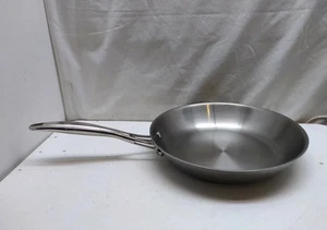 Cooks 10" Skillet Aluminum Core Tri-Ply Stainless Fry Pot French Chef Pan No Lid - Picture 1 of 8