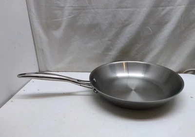 Cooks 10" Skillet Aluminum Core Tri-Ply Stainless Fry Pot French Chef Pan No Lid - Image 1 of 4