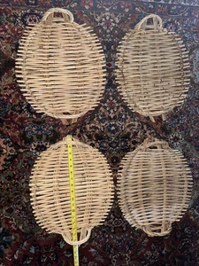 Rattan Wicker Handmade Trays - Picture 1 of 6