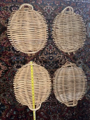 Rattan Wicker Handmade Trays - Image 1 of 4