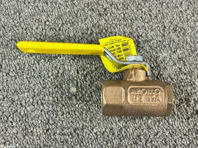 Apollo 1/2" 70-103-01 Threaded Ball Valve 600 CWP Brass USA made - Image 1 of 4