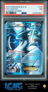 2013 Pokemon Black & White Plasma Storm #134 Lugia Ex PSA 7 B2R - Picture 1 of 2
