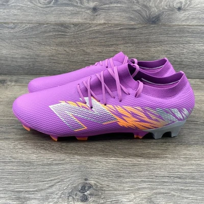 Botines de fútbol New Balance Furon V8 Pro FG para hombre EE. UU. 13 púrpura naranja SF3FEJ8 Foto 1 de 4