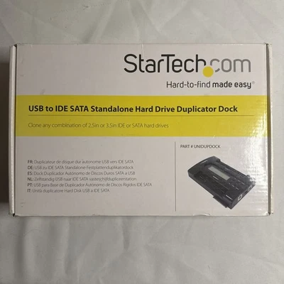 Startech USB to IDE SATA Standalone Hard Drive Duplicator Dock 1:1 UNIDUPDOCK - Image 1 of 4