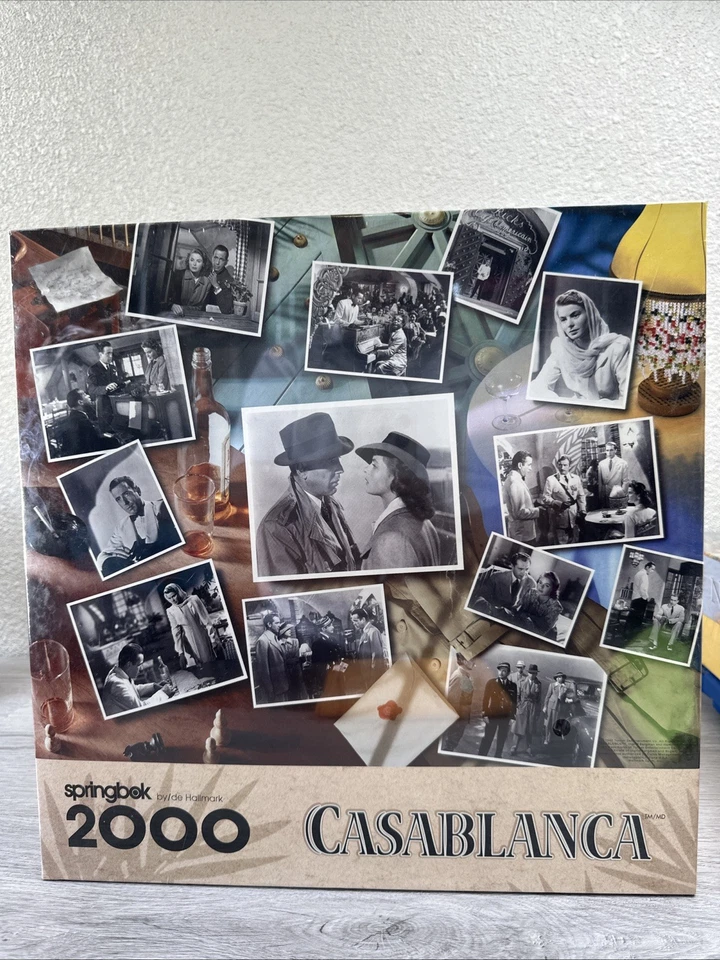Casablanca 34"x42.5" Jigsaw Puzzle 2000 Pieces Hallmark Springbok Sealed - Image 1 of 1