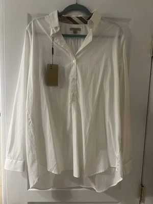 Vintage NWT Burberry Brit, Xl Collared Tunic With Partial Button Down Front - Image 1 of 4