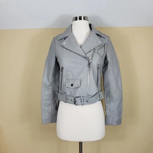 Maje Bassung Motorradjacke Leder mit Gürtel - Bild 1 von 12