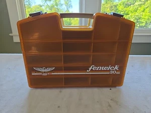 Vintage Fenwick 30 Woodstream Double Sided Fishing Tackle Box - Picture 1 of 6