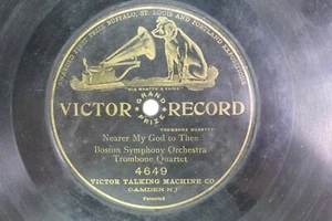 Boston Symphony Orchestra Trombone Quartet VICTOR 4649 - Nearer My God To Thee - Picture 1 of 3