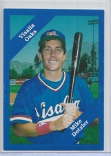 1989 Cal League Mike Dotzler Card # 105 Minor League Longs Drug Stores Inc.