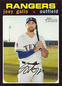 Joey Gallo 2020 Topps Heritage 233  Texas Rangers  Baseball Card