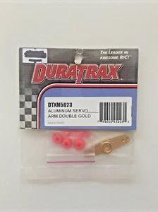 DURATRAX ALUMINUM SERVO ARM DOUBLE GOLD NEW IN PACKAGE - Picture 1 of 2