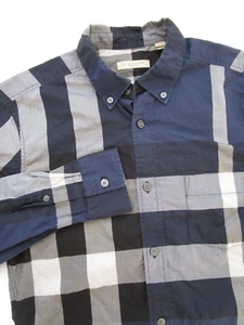 Mens XS Burberry Brit Nova Check Exploded plaid button shirt - Picture 1 of 7