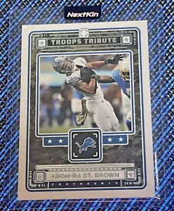 2024 Panini Photogenic Troops Tribute Amon-Ra St Brown #10 - Foto 1 di 2