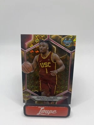 Isaiah Collier 2023 Bowman Best University Geometric Gold 45/50 #93 USC Trojans - Image 1 of 3