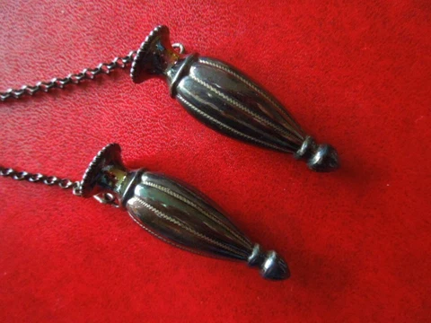 J4621 ANTIQUE Dutch  835  SILVER Needle/Knitting Case  Holders  see description Cover