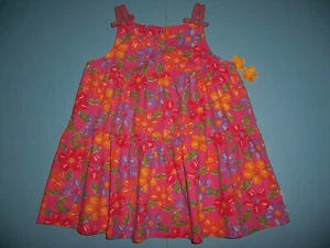 VESTIDO GYMBOREE DE COLECCIÓN "LADYBUG PICNIC" NIÑAS...MEDIANO...ETIQUETA ARCO IRIS...PRIMAVERA 1996 - Imagen 1 de 4