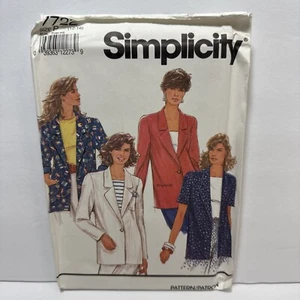 Simplicity 7722 Misses Lined Jacket Pattern 12-16 *Uncut* - Picture 1 of 3