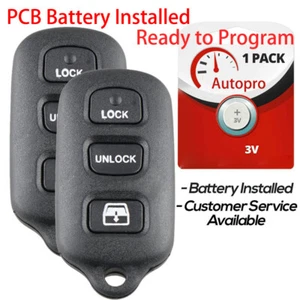 2 llavero para 2001 2002 2003 2004 2005 2006 Toyota Sequoia 4Runner control remoto coche - Imagen 1 de 12